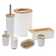 PADANG Vanity Bath Tumbler Cup or Toothbrush Holder with Bamboo Base 10 FL