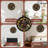 Witch flies on Halloween clock face