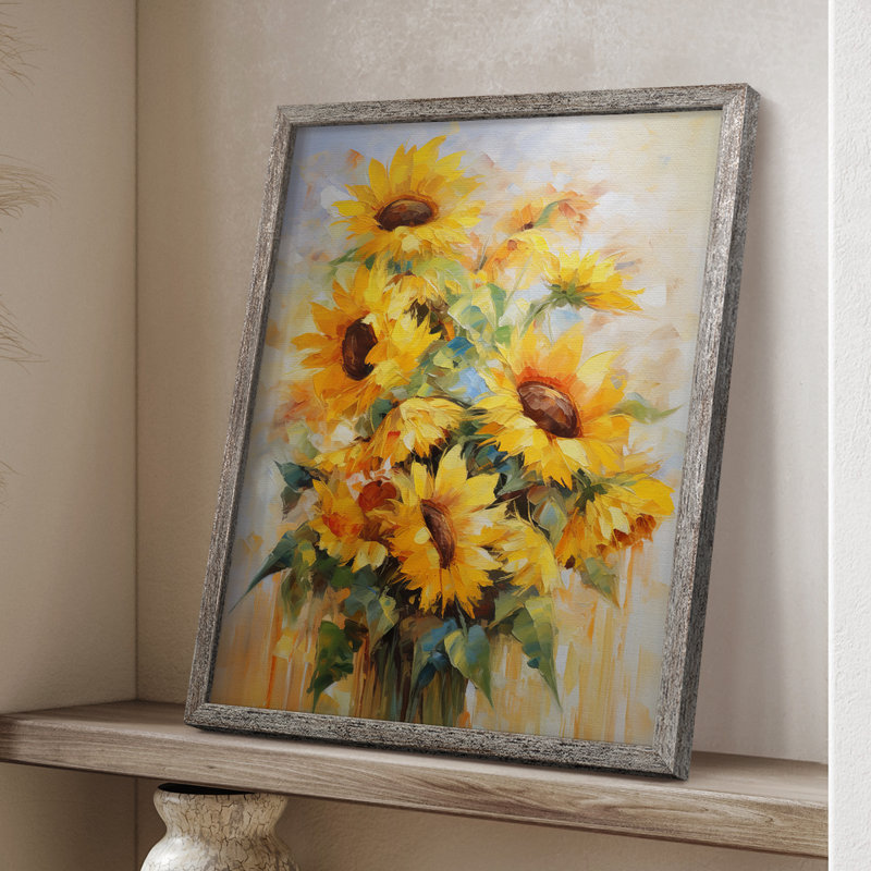 Reproduction encadrée FLORAL Series CDL III - bois massif, H 11 po x l 9 po