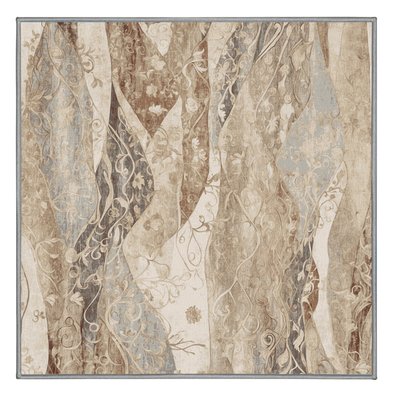 Solstice Waves Rug, Square 6'