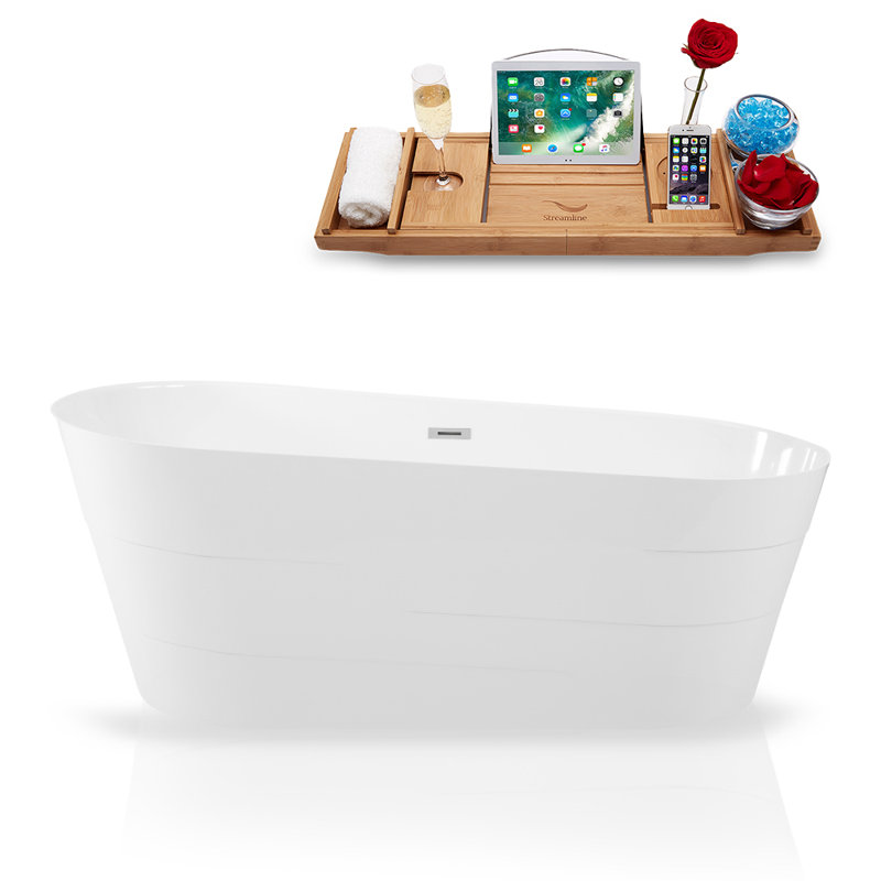 Baignoire de trempage autoportante 59 "x 31"