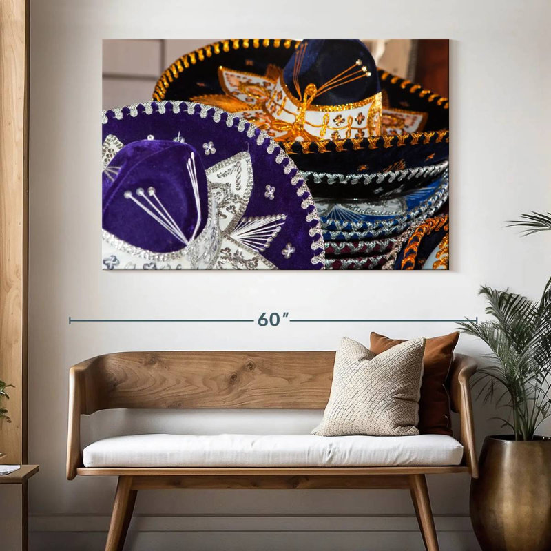 Kavia Mexican Hats, 34" H x 51" W