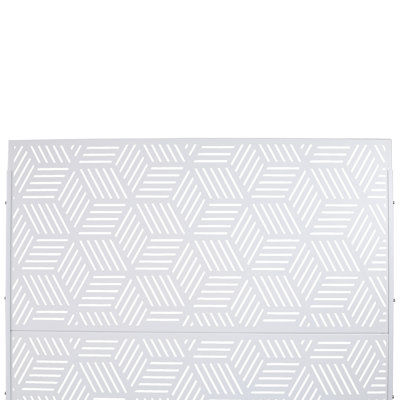 Écran d'intimité extérieur et intérieur en métal, écran d'intimité décoratif autoportant pour terrasse de balcon, panneaux de clôture d'intimité pour jardin extérieur