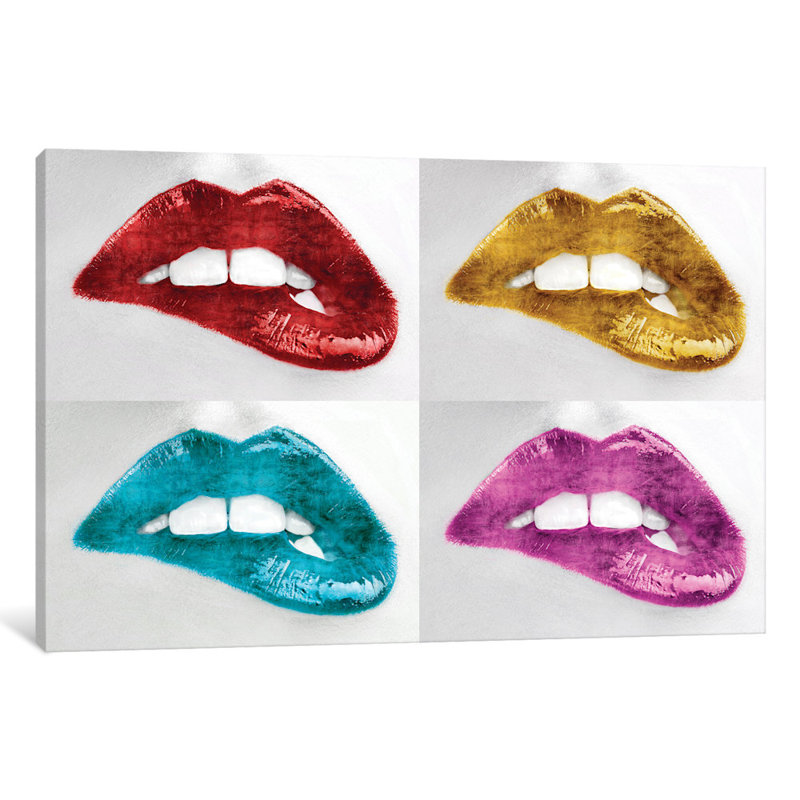 «Luscious Quartet», reproduction d'impression sur toile tendue, H 40 po x l 60 po x P 1,5 po, Toile tendue, Pas de tapis
