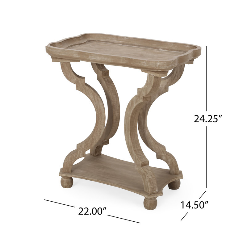 Tray Top End Table, Natural