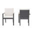 Chaises de patio d'extérieur en aluminium avec coussins-124519568