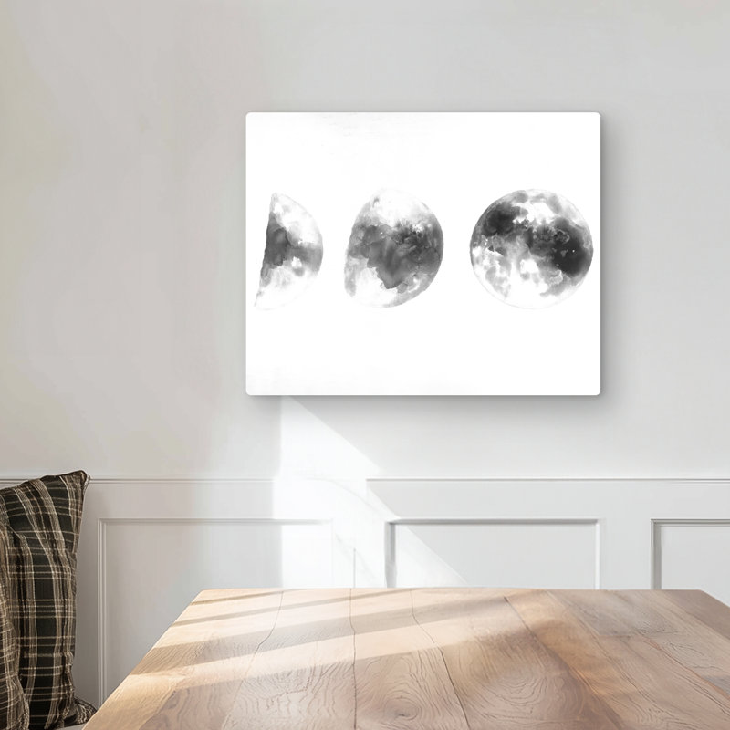 Eclipse in Several Phases - Scandinavian Metal Print Decor