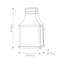 Trevett Matte Black 43.9cm H Clear Glass Outdoor Wall Lantern