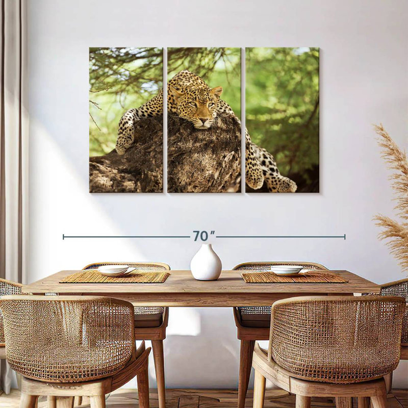 Leopard Taking It Easy In Kenya I, 36" H x 57" W
