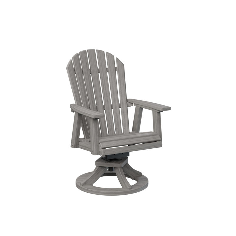 Chaise berçante pivotante en bois flottant gris Berlin, Bois flottant gris