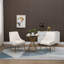 Chaise d'appoint en velours 21,25 po Khivi-834830320