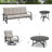 Chamber 5 Person Swivel Conversation Seating Group With Sunbrella® Cushions
