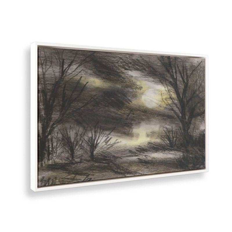 «Where Shadows Dance II» par Melissa Wang, reproduction d'art sur toile, H 12 po x l 18 po, Blanc