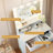 Vanity Desk with Mirror and Lights, Dressing Table with Large Drawer, 2 Level Storage & 3 Lighting Modes, Ideal for Organized Bedroom-1097900882