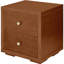 Table de chevet 2 tiroirs en bois-87358536