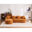 Canapé modulaire en L éponge à compression complète Boneless LY-022, méridienne modulaire en chenille, 30D haute densité pour le salon en appartement, 900 lb-409958905