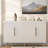 Ayka Sideboard with Adjustable Shelves and 4 Doors Fluted Panel-384961229