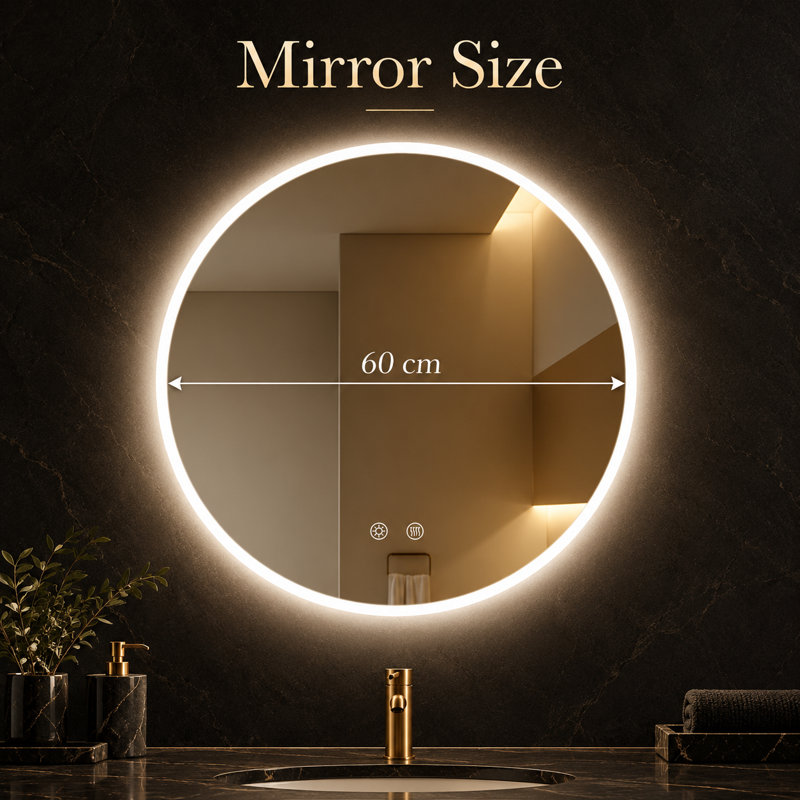 Round Wall Vanity Mirror
