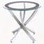 Ensemble de table basse et de table de bout chromée 2 pièces-1820243103