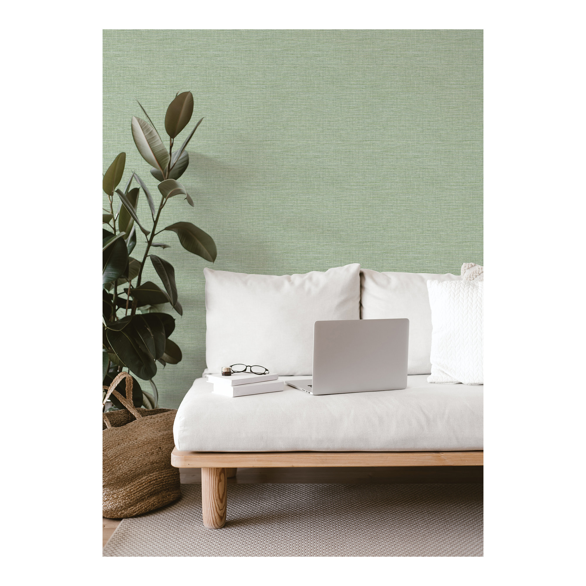 Clairville Wallpaper, Light Green