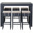 Motter 6 - Person Patio Dining Set Rectangular Table with Cushions Included-14934144