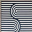 Tapis intérieur / extérieur bleu en polypropylène touffeté à la machine Balchand-86811341