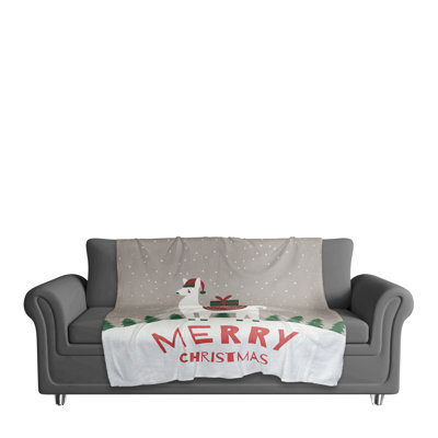  Jeté polaire Merry Christmas