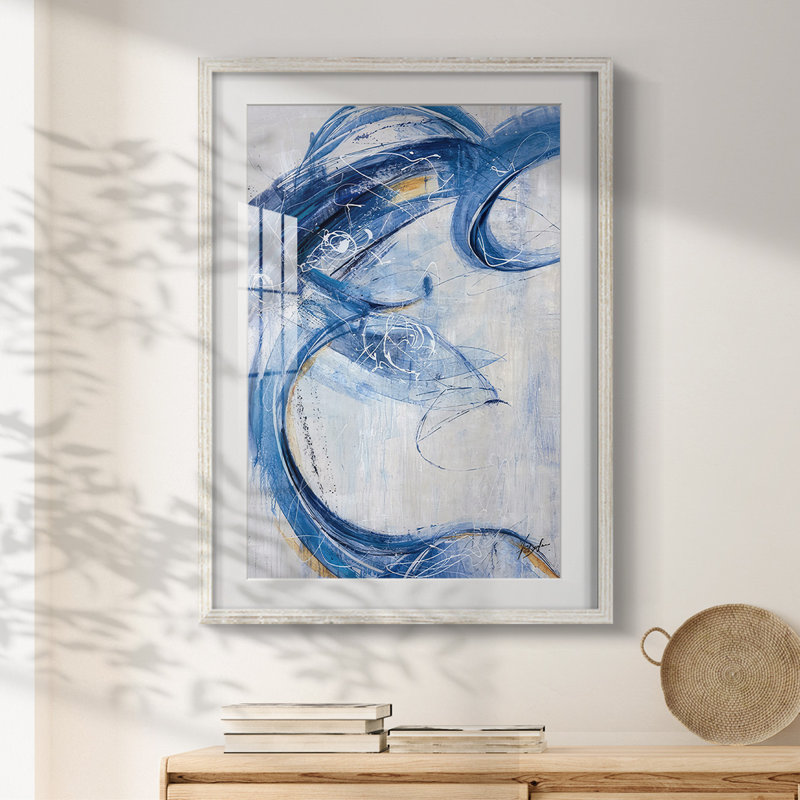 Blue Sweep -Framed Print