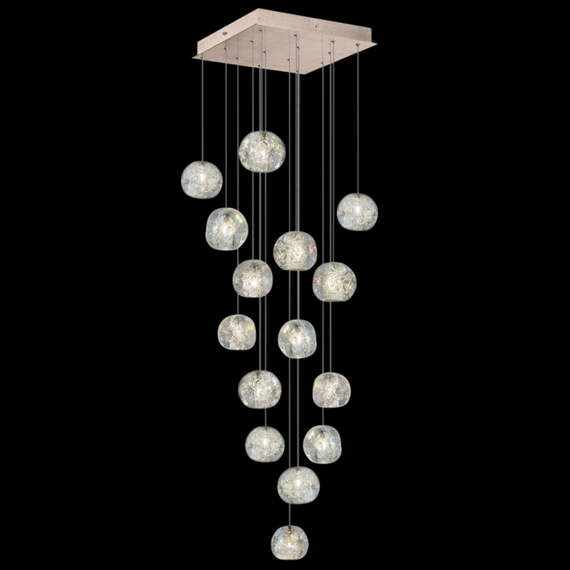 Luminaire suspendu en grappe à 15 lumières Natural Inspirations, Doré