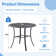 Kasandra Round Metal Base Dining Table