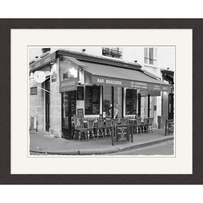 Paris Brasserie' Framed Photographic Print on Glass