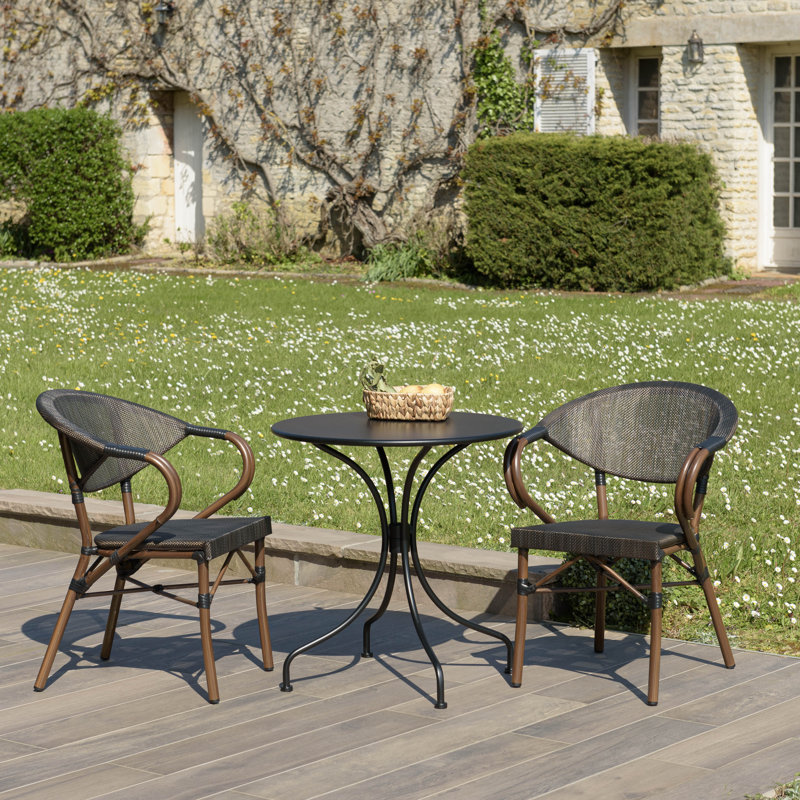 Deeson 2 - Person Patio Dining Set with Round Table