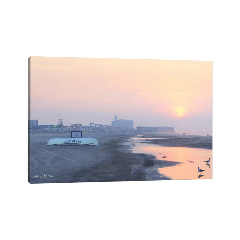 Ocean City Sunrise by Lori Deiter - Wrapped Canvas Print, 45.72cm H x 45.72cm W x 1.905cm D