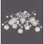 Crystal LED Semi Flush Mount
