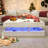 Modern High-Gloss Coffee Table With 2 Sliding Drawers, 16-Color LED Lights, Wireless Charging & Integrated Speaker-639400177