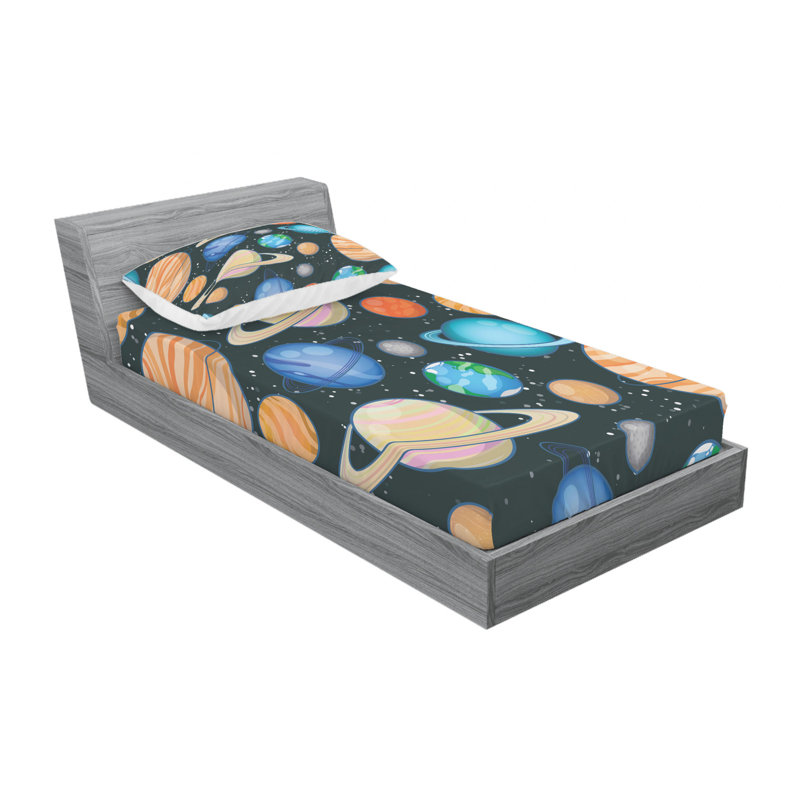 Microfiber Sheet Set, Twin Sheet Set with 1 Pillowcase