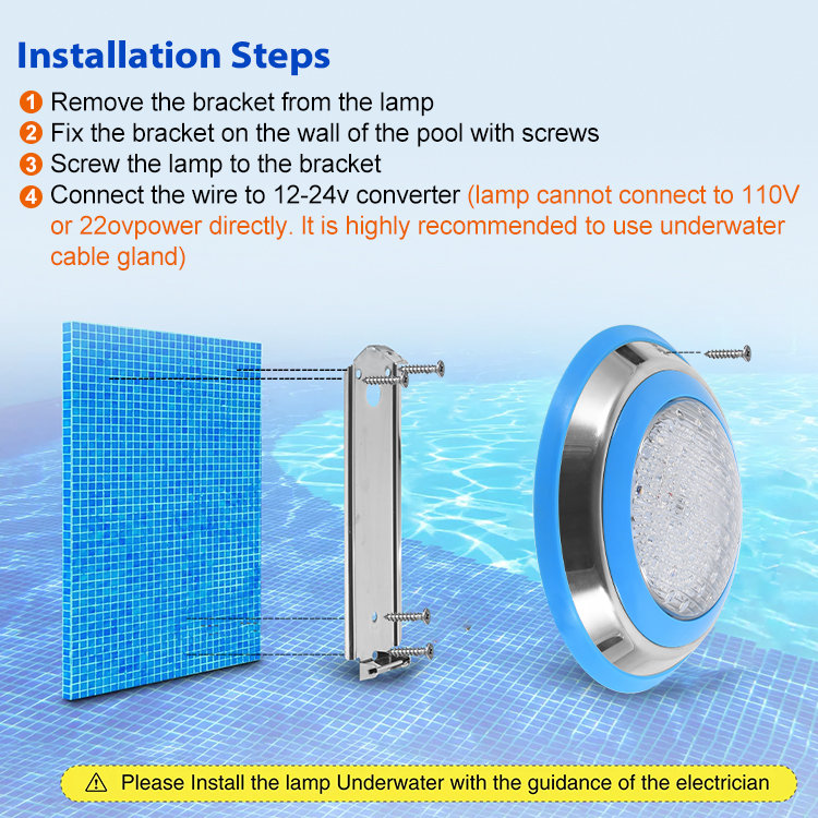 Lumières flottantes imperméables pour piscine RVB, H 2 po x l 9 po x P 9 po