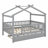 Wooden House Bed With Trundle-371250371