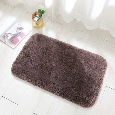 Tapis de salle de bain 23,62 po x 15,75 po, tapis de bain en chenille absorbant très doux, envers en caoutchouc à séchage rapide, tapis de bain lavables à la machine pour le plancher de la salle de bain, la baignoire et la douche, accessoires de décoration intérieure
