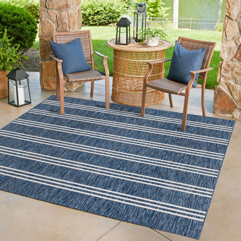 Tapis intérieur / extérieur Jill Zarin Anguilla, Carré 7 pi 10 po