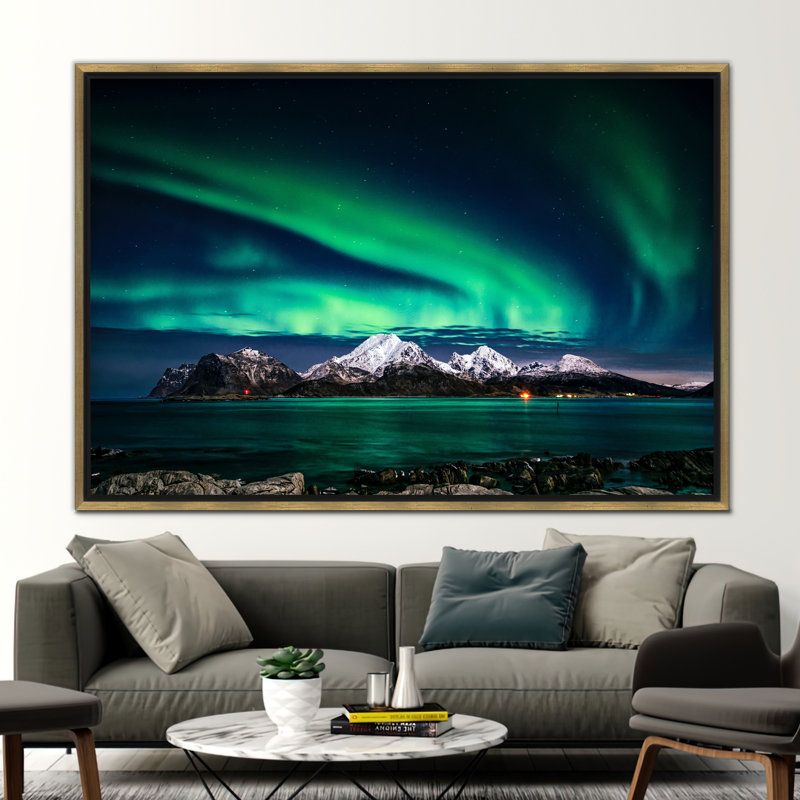 Print on Canvas, Framed Print without Mat, Gold, 20 cm H x 30 cm W