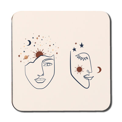 Square 6 Piece Coaster Set
