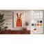 Gentle Llama Portrait Japandi - Wrapped Canvas-659000914-659000919