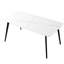 Table de cuisine en porcelaine blanche 70 po, confortable et élégante, facile à assembler avec surface, blanc, à assembler