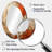 Orange Chaos Collage I - Beige Oval Wall Mirror Decor-896187962