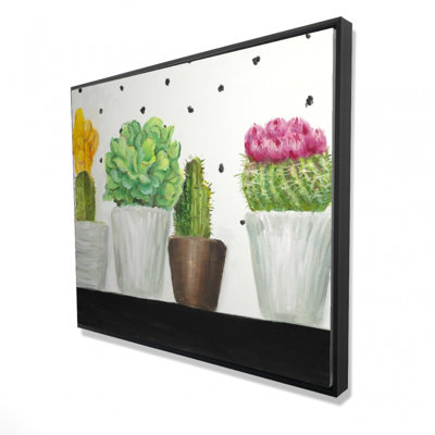 Mini Cactus And Succulents Print On Canvas