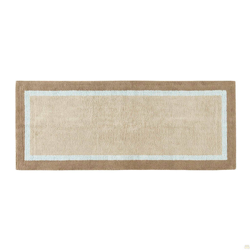 1 tapis de bain en coton capitonné, Rectangle 2 pi 3 po x 3 pi 9 po