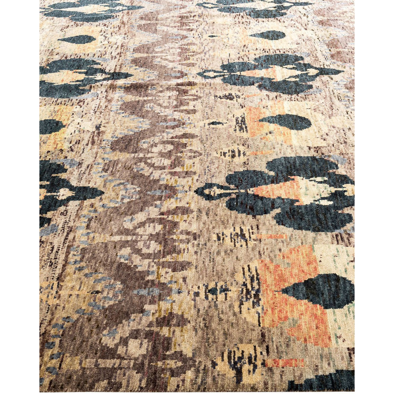 Overdyed One-of-a-Kind 7' 10" X 10' 1" Hand Knotted Area Rug