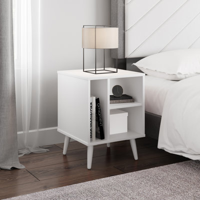 Warwick Geometric Open Bedside Nightstand End Table