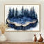 Forêt d'hiver sur bois, diapositive Harmony III - forêt, art mural-296077273-296077249-296077255